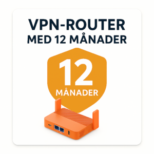 VPN-Gateway inkl. 12 månaders abonnemang – Passar bäst till TVIP